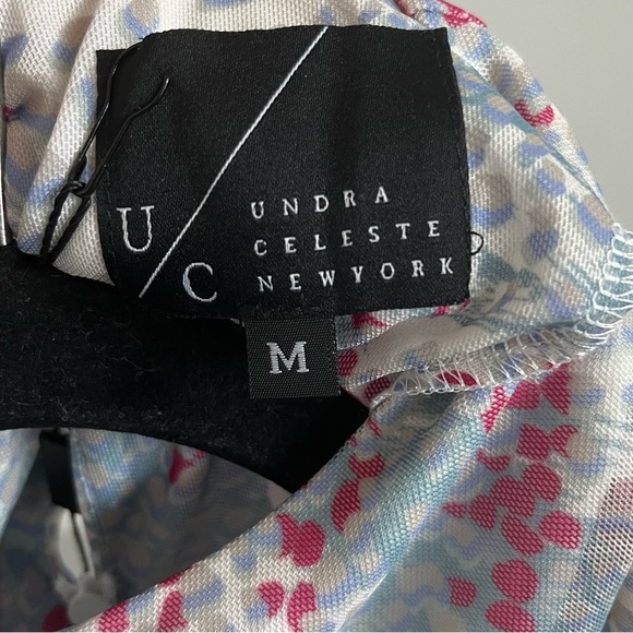 Undra Celeste Double Ruched Mesh Dress Size Medium - Picture 6 of 8